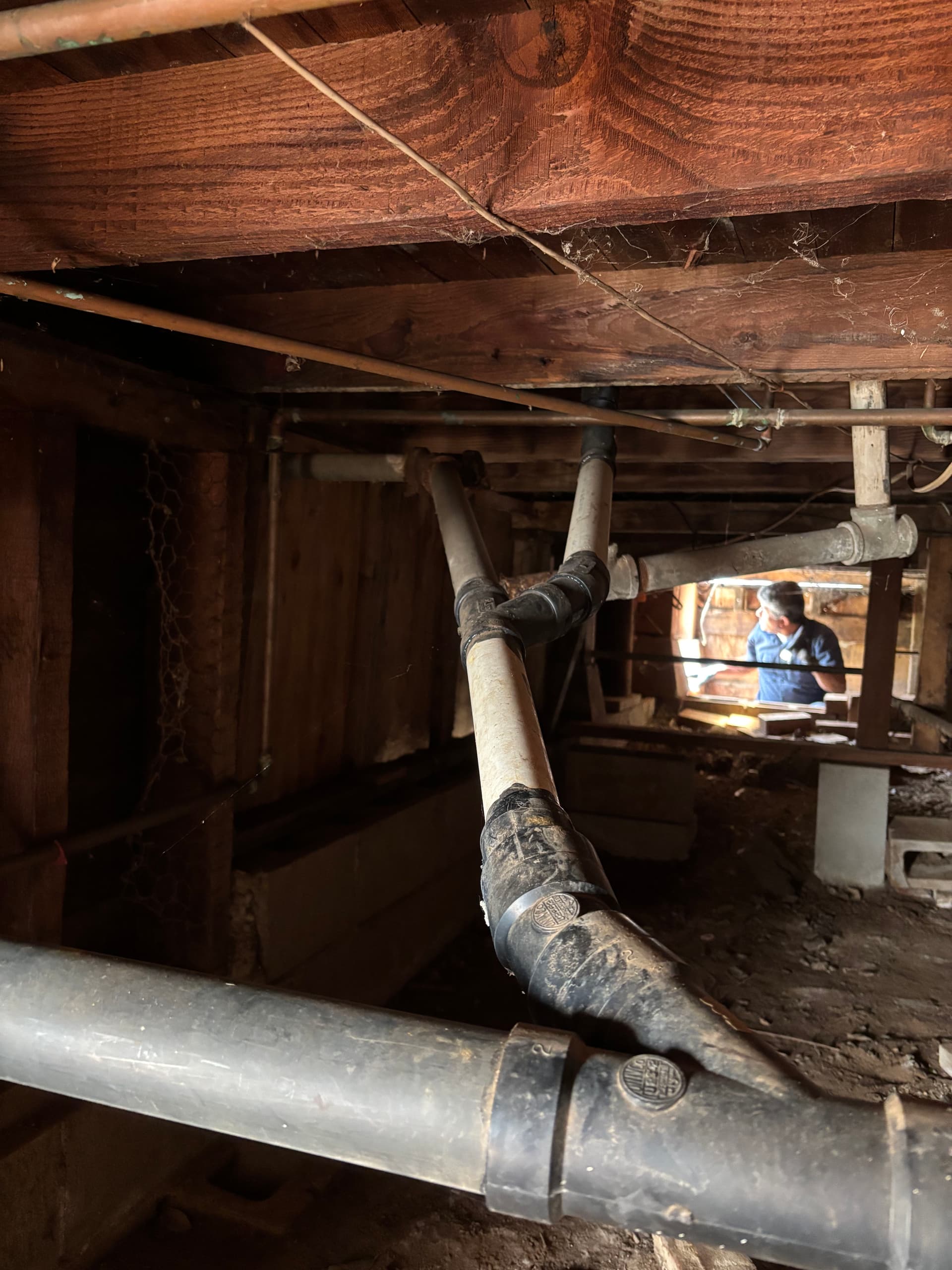 Gallery photos for Crawlspace Plumbing Repairs in a Historic Home: Image #1