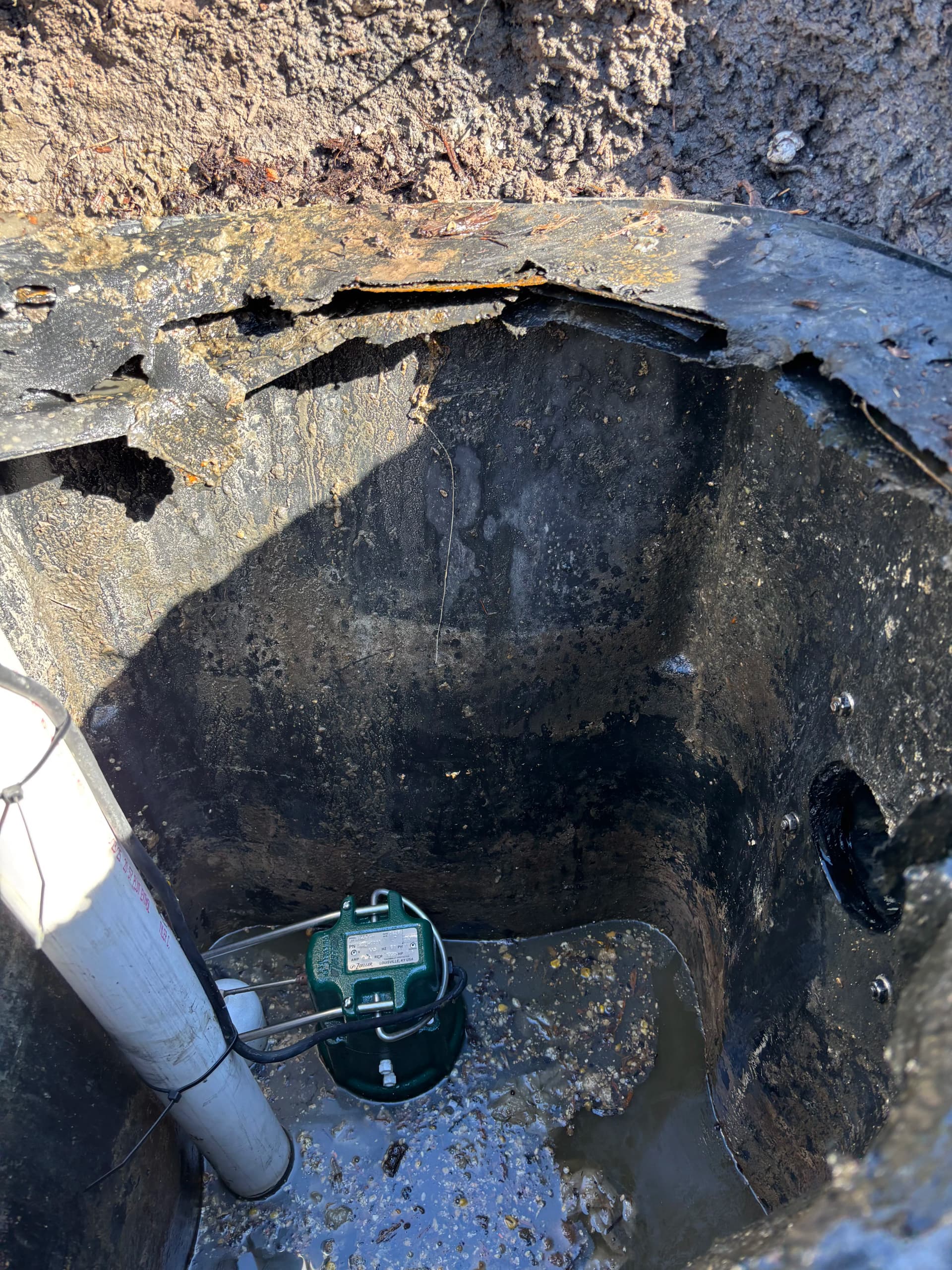 Failed Sewage Ejector Pump Replaced and Back in Service Fast image